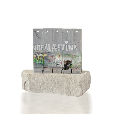 Lot 96 - Banksy (British 1974 -), 'Walled Off Hotel - Five-Part Souvenir Wall Section (Palestina)'