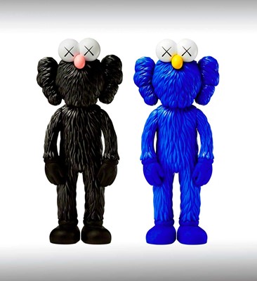 Lot 123 - Kaws (American 1974-), 'Kaws BFF (Blue & Black)', 2017