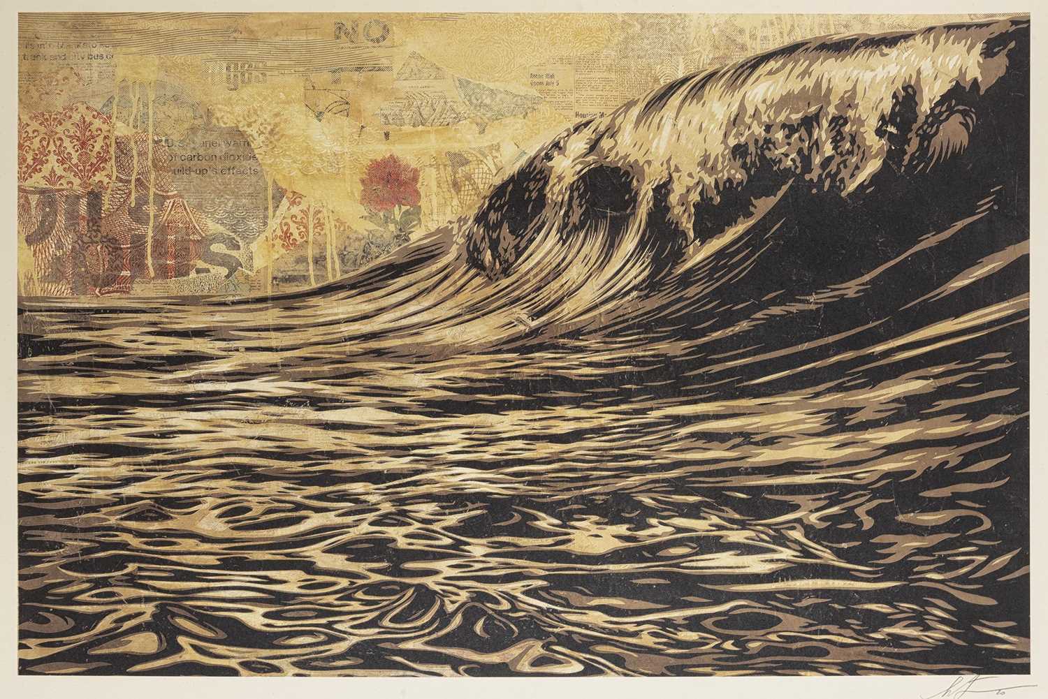 Lot 149 - Shepard Fairey (American 1970-), 'Dark Wave', 2022