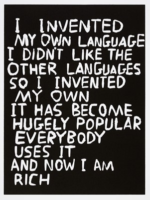 Lot 46 - David Shrigley (British 1968-), 'Untitled (Language)', 2014