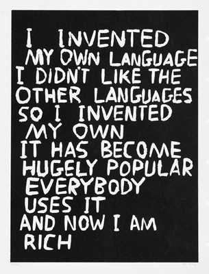 Lot 57 - David Shrigley (British 1968-), 'Untitled (Language)', 2014