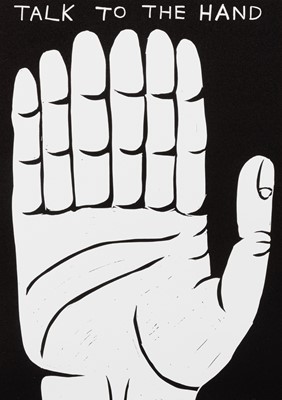 Lot 36 - David Shrigley (British 1968-), 'Talk To The Hand', 2021