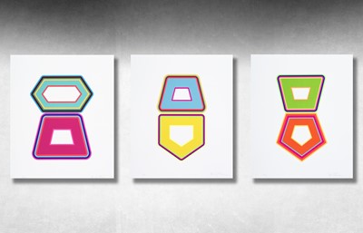 Lot 13 - Beverly Fishman (American 1955-), 'Stack (A+B+C)', 2019 (Triptych)