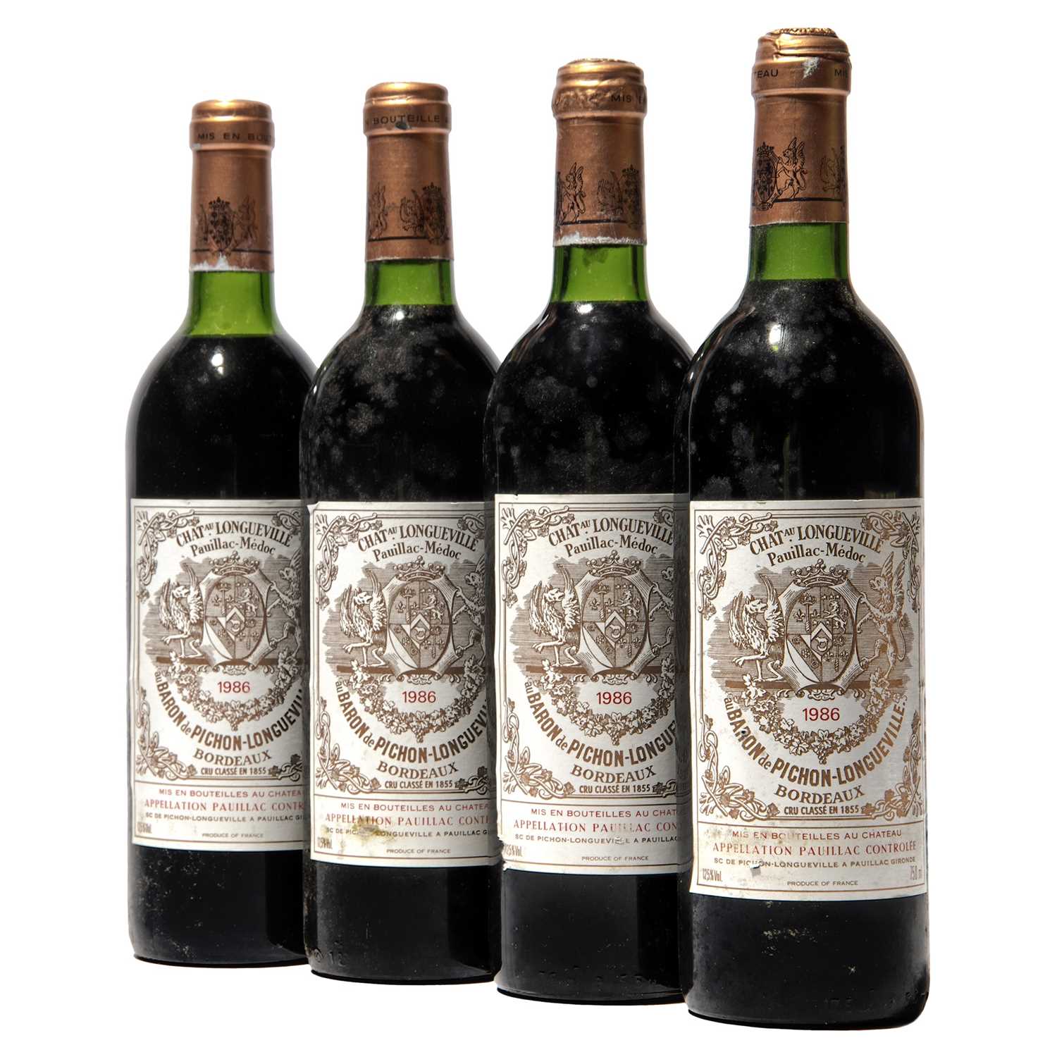Lot 15 - 4 bottles 1986 Ch Pichon-Longueville, Baron