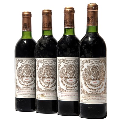 Lot 15 - 4 bottles 1986 Ch Pichon-Longueville, Baron