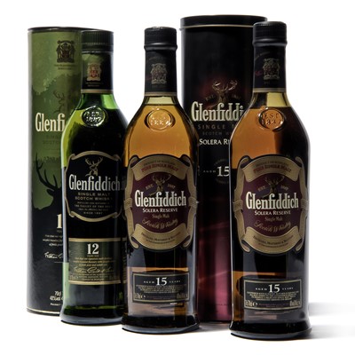 Lot 150 - 3 bottles Mixed Glenfiddich