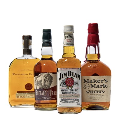 Lot 171 - 4 bottles Mixed Bourbon