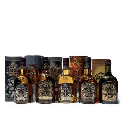 Lot 172 - 5 bottles Mixed Chivas Regal