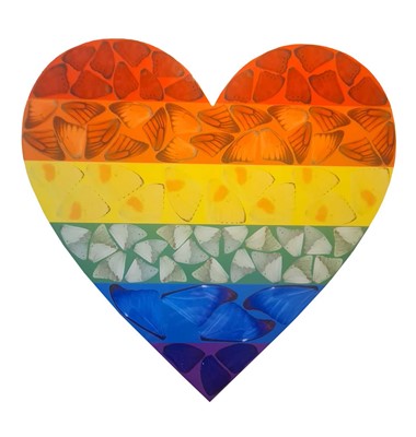 Lot 243 - Damien Hirst (British 1965-), 'Butterfly Heart (Large)', 2020