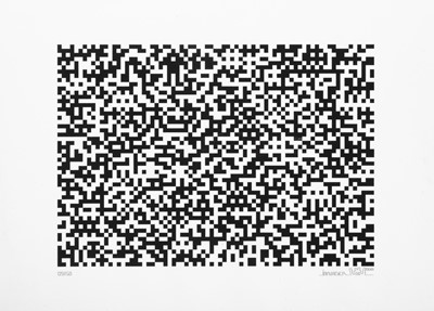 Lot 277 - Invader (French 1969-), 'Binary Code (Black)', 2008