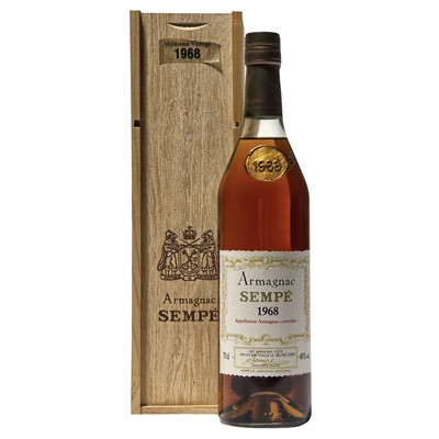 Lot 147 - 6 bottles 1968 Sempe Armagnac