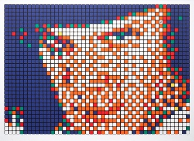Lot 275a - Invader (French 1969-), 'Rubik Kubrick I - Alex', 2006