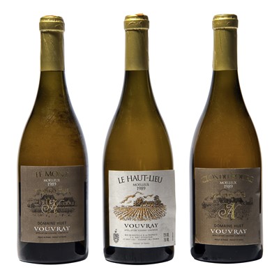 Lot 213 - 3 bottles Mixed 1989 Domaine Huet Vouvray