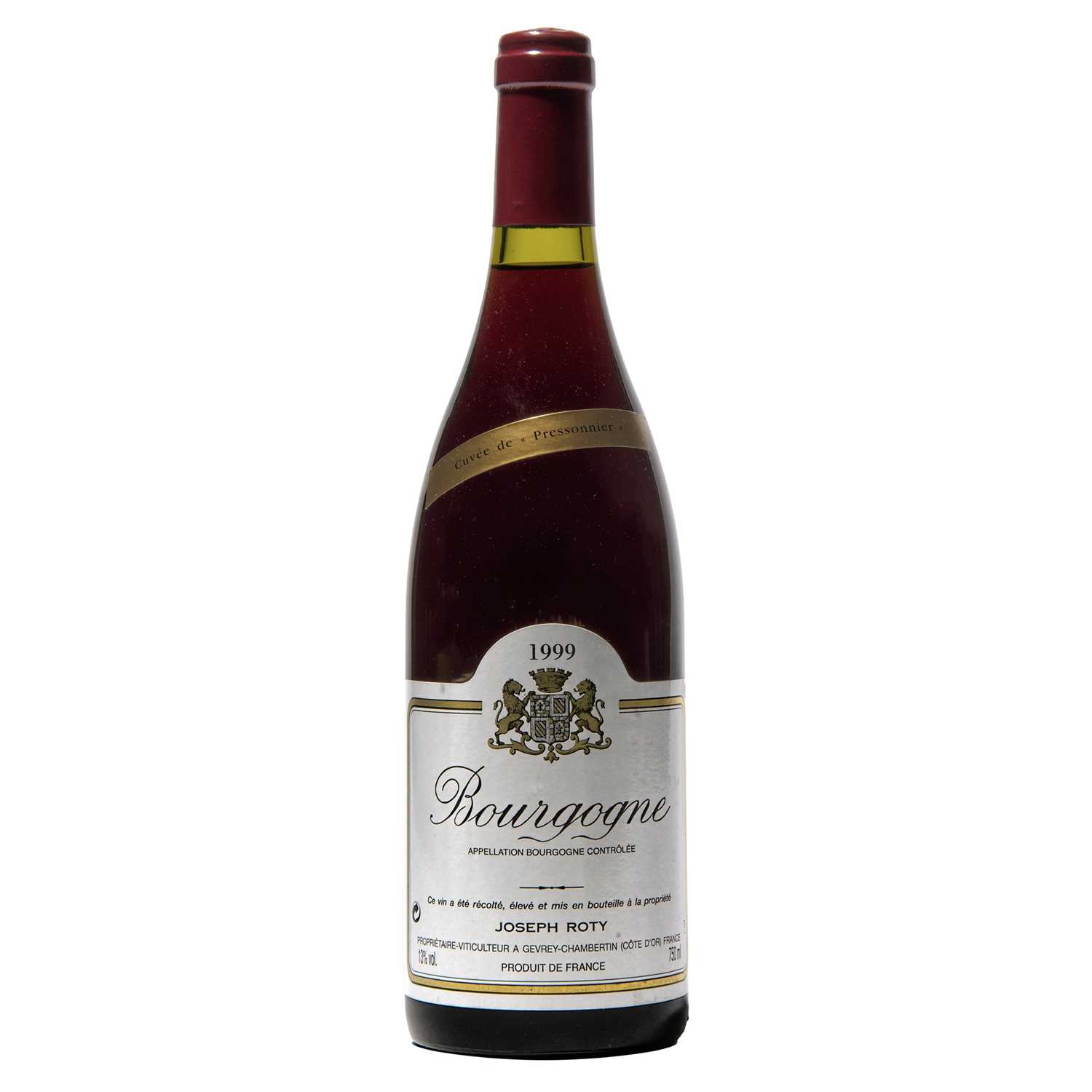 Lot 65 - 3 bottles 1999 Bourgogne Rouge Cuvee Pressionier J Roty