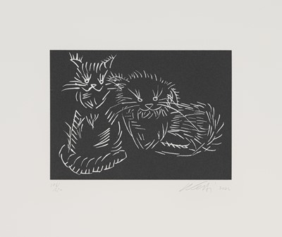 Lot 7 - Ai Weiwei (Chinese 1957-), 'Cats (Black)', 2022