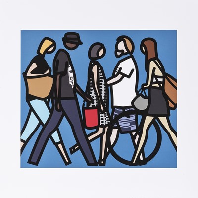 Lot 90 - Julian Opie (British 1958-), 'Walking In Melbourne 1', 2018