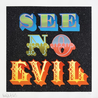 Lot 160 - Ben Eine (British 1970-), 'See No Evil', 2013