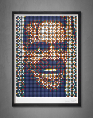 Lot 280 - Invader (French 1969-), 'Rubik Kubrick II - Jack (Signed)', 2007