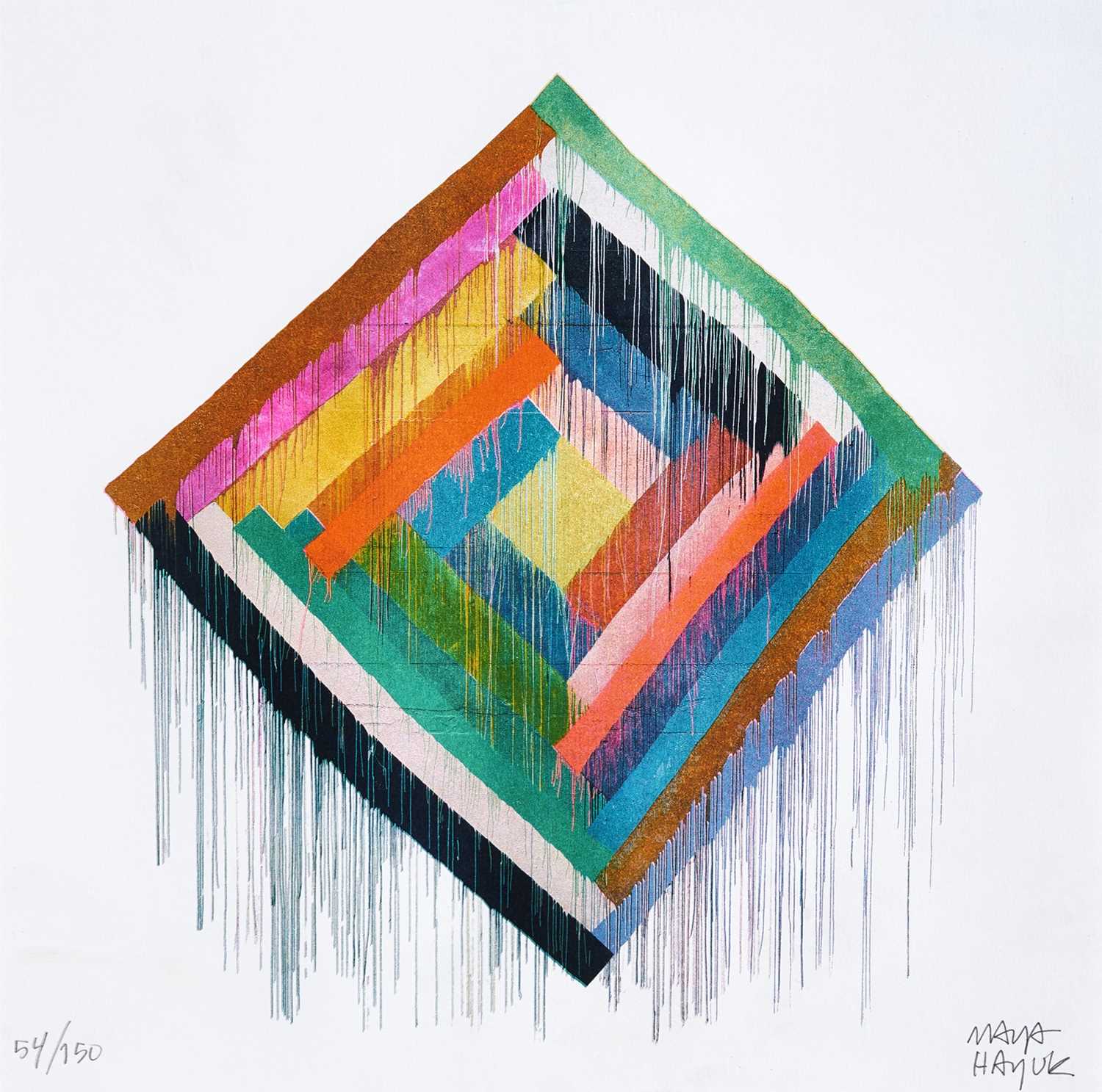 Lot 102 - Maya Hayuk (American 1969-), 'Riso Print', 2021