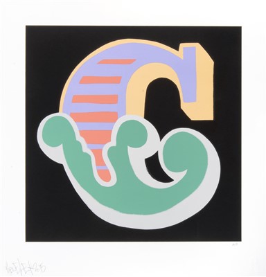 Lot 132 - Ben Eine (British b.1970), ‘C (1, 2 & 3)’, 2015