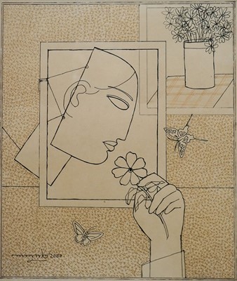 Lot 151a - Lalu Prasad Shaw (1937-), 'Untitled', 2000