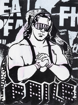 Lot 171 - Faile (Collaboration), 'Bret The Hitman', 2007