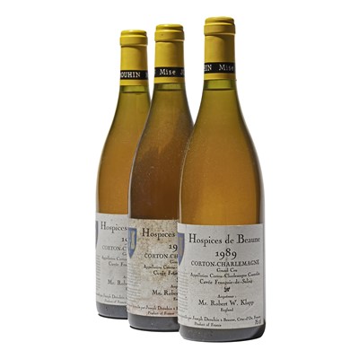Lot 151 - 6 bottles 1989 Corton-Charlemagne Hospices de Beaune