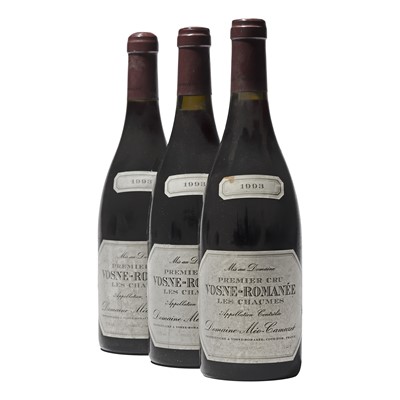 Lot 95 - 3 bottles 1993 Vosne-Romanee Les Chaumes Meo-Camuzet