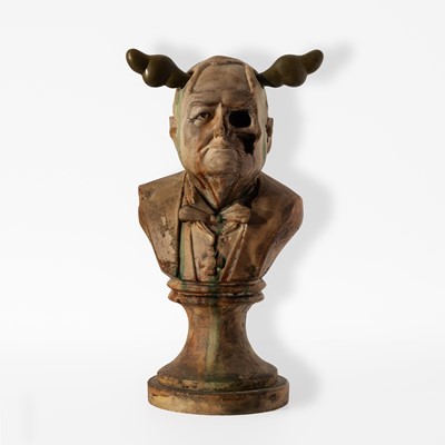 Lot 264 - D*Face (British 1978-), 'Winston Churchill Deadhead', 2007
