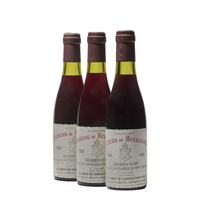 Lot 173 - 22 half-bottles 1989 Ch de Beaucastel