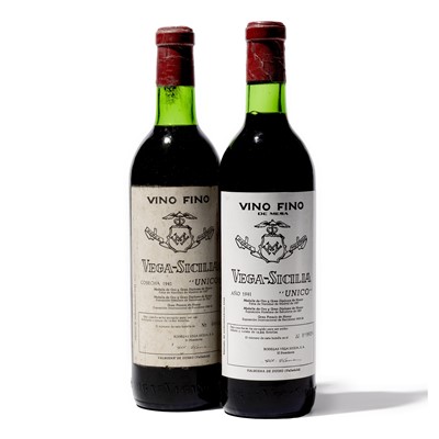 Lot 224 - 2 bottles 1941 Vega-Sicilia