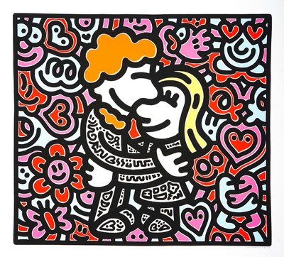 Lot 287 - Mr Doodle (British 1994-), 'Doodle Hug', 2022