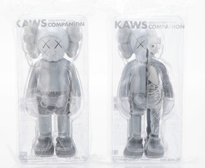 Lot 186 - Kaws (American 1974-), 'Companion (Grey)(Flayed & Standard)', 2017