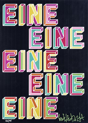 Lot 157 - Ben Eine (British 1970-), 'Eine, Eine, Eine', 2021