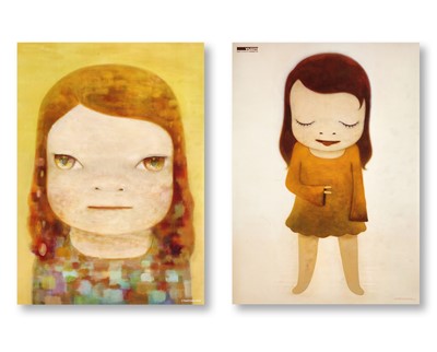 Lot 146 - Yoshitomo Nara (Japanese 1959-), 'Hazy Humid Day & Jolie The Little Thinker', 2021