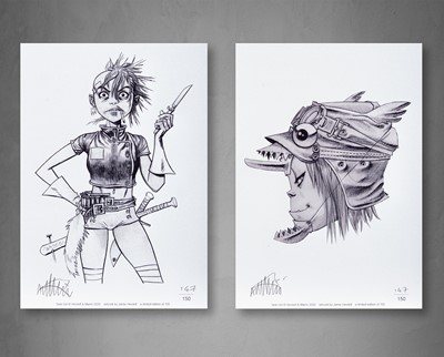 Lot 176 - Jamie Hewlett (British 1968-), 'Tank Girl (Set of 2)