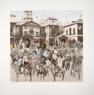 Lot 110 - Peter Blake (British 1932-), 'Horse Guard Parade - Horses And Horsemen', 2012