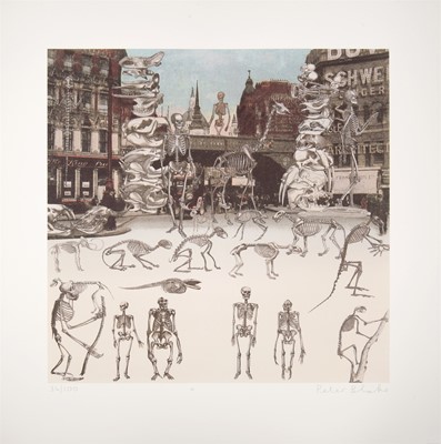 Lot 112 - Peter Blake (British 1932-), 'Ludgate Circus - Day Of The Skeletons', 2012