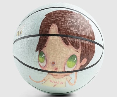 Lot 77 - Javier Calleja x Mira Mikati (Collaboration), 'Basketball (Blue)', 2021