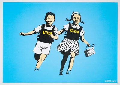 Lot 174 - Banksy (British 1974-), 'Jack & Jill (Police Kids)', 2005 (DN)