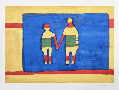 Lot 67 - Katherine Bradford (American 1942-), 'Stripe People', 2021