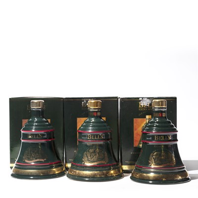 Lot 273 - 8 bottles Mixed Bells Chirstmas Decanters 1988-1995