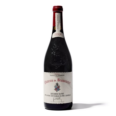 Lot 186 - 5 bottles 2001 Chateauneuf-du-Pape Ch de Beaucastel