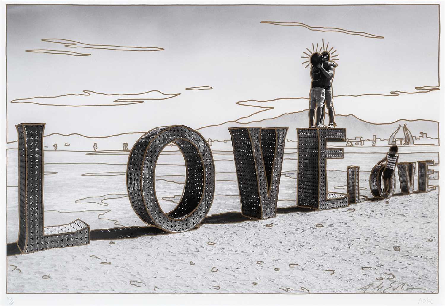 Lot 1 - Alex Echo & AOKC (Collaboration), 'Burning Love', 2016