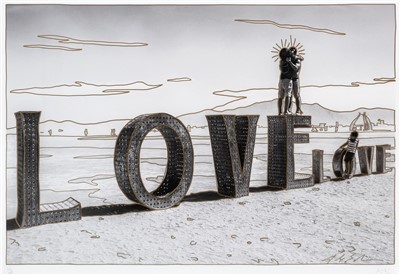 Lot 1 - Alex Echo & AOKC (Collaboration), 'Burning Love', 2016