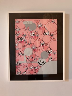 Lot 120 - Dalek (American 1968-), 'Pink Head (Hand Finished)', 2004