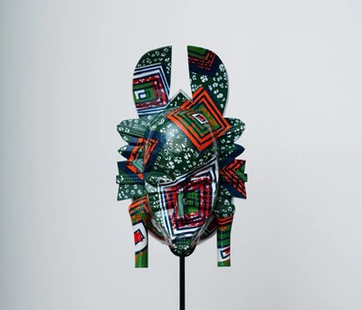 Lot 251 - Yinka Shonibare (British 1962-), 'Hybrid Mask II (K’peliye'e')', 2020-21