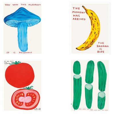 Lot 49 - David Shrigley (British 1968-), 'Vegetable Series', 2021