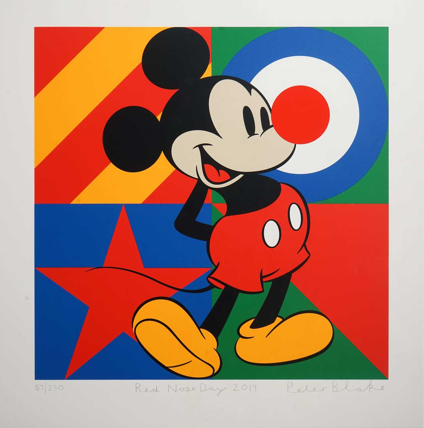 Lot 126 - Peter Blake (British 1932-), 'Red Nose Day', 2019