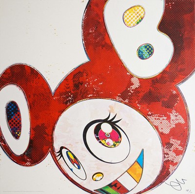 Lot 143 - Takashi Murakami (Japanese 1962-), 'And Then x6 (Vermilion: The Superflat Method)', 2013